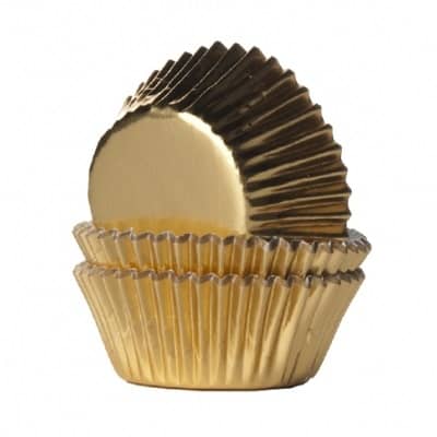 agitatie levend uitroepen Cupcake cups mini goud 35x21mm (36stuks) - À la Tarte