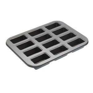Bakvorm tafelbroodjes 12 stuks 8x4x3cm KitchenCraft