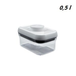 Rechthoekige POP container 0,5 liter
