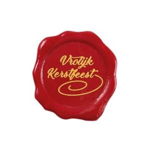 Stempel 'Vrolijk Kerstfeest' 3cm 3/set