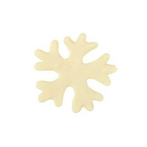 Ijskristal uit witte chocolade 4cm, 3/set