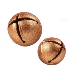 Jingle bel brons 2,2-2,8 cm, 2 grote + 3 kleine
