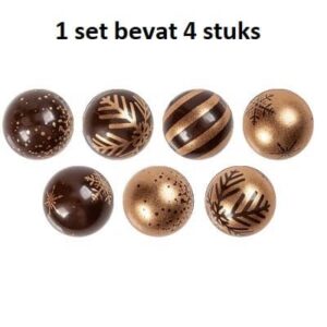 Bol in brons 2,8 cm 4/set