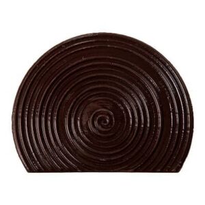 Zijkant buche cirkels - 10 x 8 cm - 2/set
