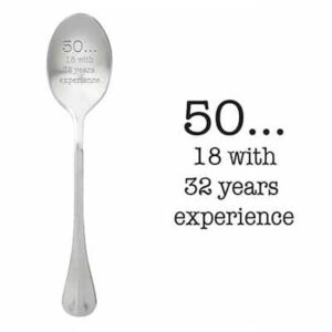 50 ... 18 with 32 years experience