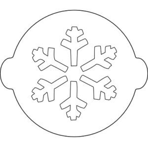 Sjabloon Sneeuwvlok Ø24cm Silikomart