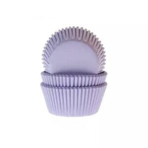 Cupcake cups mini lila 35x23mm (60stuks)