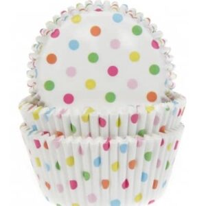 Cupcake cups Confetti 50x33mm (50stuks)