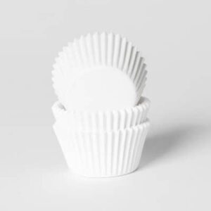 Cupcake cups mini wit 35x23mm (60stuks)