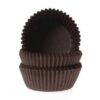 Cupcake cups mini bruin 35x23mm (60stuks)