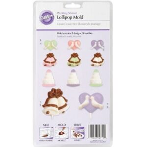 Plastic mal voor chocolade lolly's Wedding Shower Wilton
