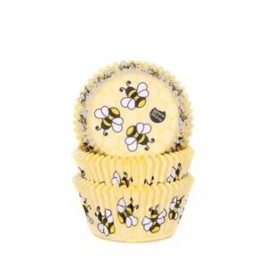 Cupcake cups bijtjes 50x33mm (50 stuks)