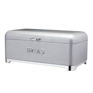 Grijze metalen broodtrommel KitchenCraft Lovello