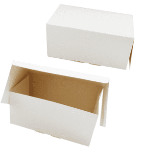 Witte buchedoos 25x14x14cm - 5 stuks