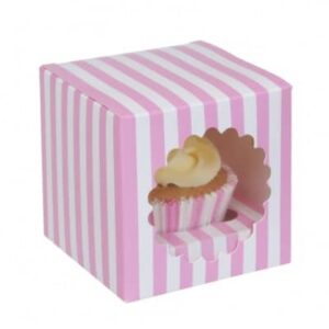 Cupcake box voor 1 cupcake circus H9cm