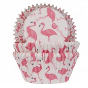 Cupcake cups flamingo 50x33mm (50stuks)