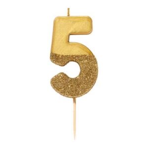 Gouden glitterkaars #5 Talking Tables