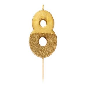 Gouden glitterkaars #8 - Talking Tables