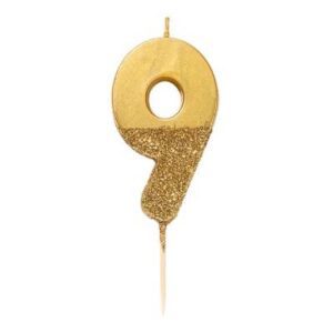 Gouden glitterkaars #9 Talking Tables