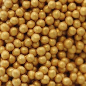 Suikerdecoratie zachte gouden parels 50 g