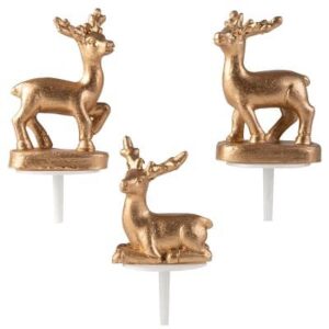 Gouden rendier goud in plastic