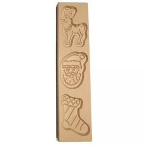 Speculaasplank Kerst 9x8cm
