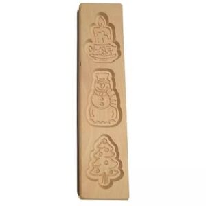 Speculaasplank Warme kerst 9x8cm