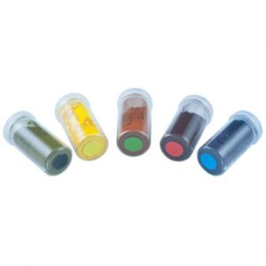 Kleurpoeder Rood/Geel/Blauw/Zwart/Groen (Set van 5 stuks)