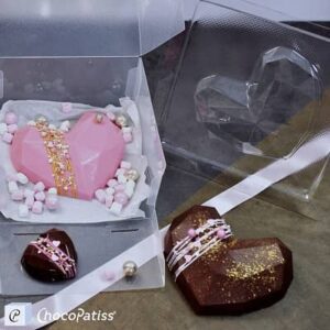 Holvorm Large diamond hart Chocopatiss