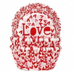 Cupcake cups Love 50x33mm (50 stuks)