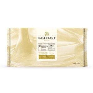 Witte chocolade in blok zonder toegevoegde suiker Callebaut 5kg