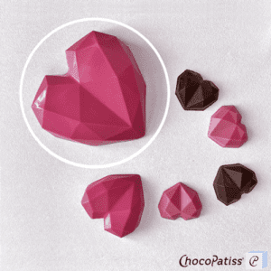 Holvorm Geo hart (medium) Chocopatiss