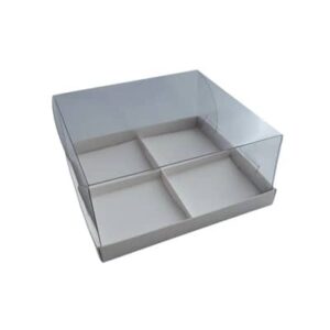 Monoportie doosje voor 4 tartelettes