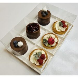 Monoportie doosje voor 6 tartelettes