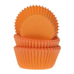 Cupcake cups mini oranje 35x23mm (60stuks)