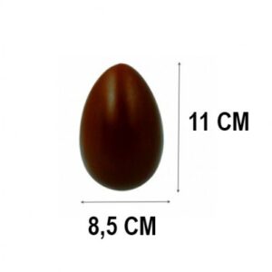 Chocolade Holvorm Paas Ei glad (set van 2 halve)