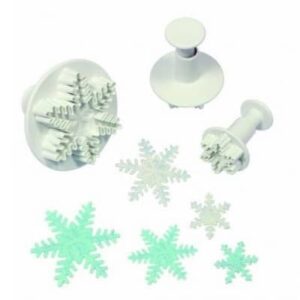 Plunger Sneeuwvlok / ijskristal 3/set