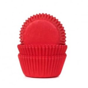 Cupcake cups mini red velvet 35x23mm (60stuks)