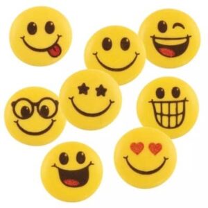 Suikerdecoratie Smiley (15 stuks)