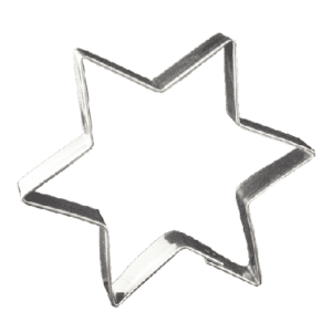 Uitsteekvorm ster voor klaaskoek 12,5 cm