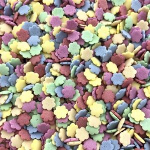 Suikerdecoratie confetti bloemen 50g