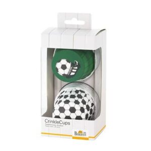 Crinkle cups voor muffins Voetbal 7cm