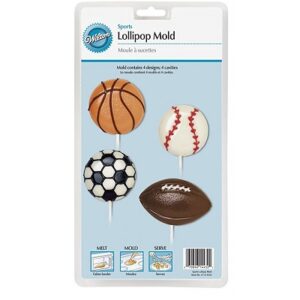 Plastic mal voor chocolade lolly's Sports Wilton