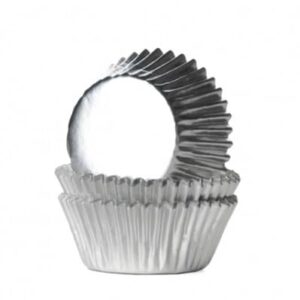 Cupcake cups mini zilver 35x21mm (36stuks)