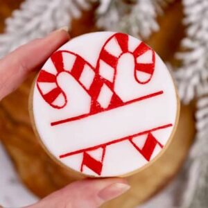 OUTbosser Candy Cane naamkaartje 8,5cm