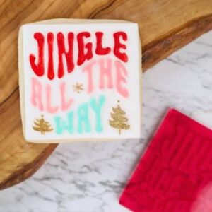 OUTbosser Jingle all the way uit The Amy Jane Collection 7,5x7,5cm