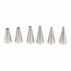 Set van 6 effen spuitmondjes