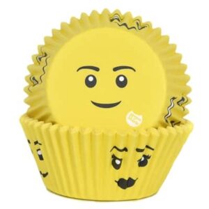 Cupcake cups Yellow Smile 50x33mm (50 stuks)